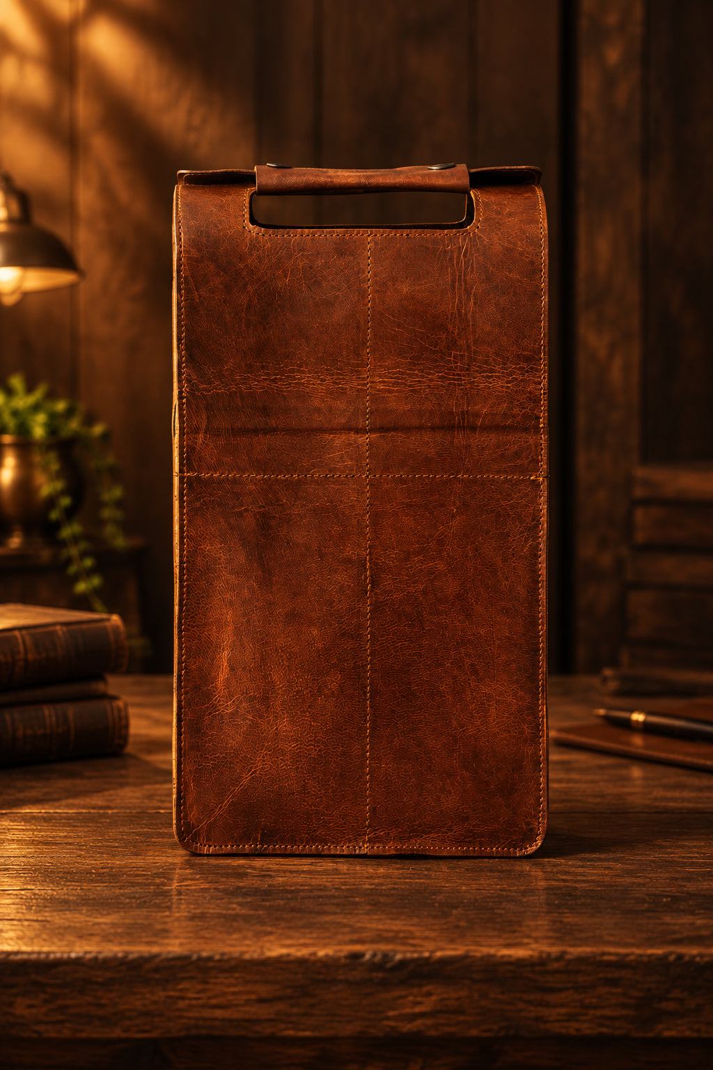 Wine Bottle Leather Cover