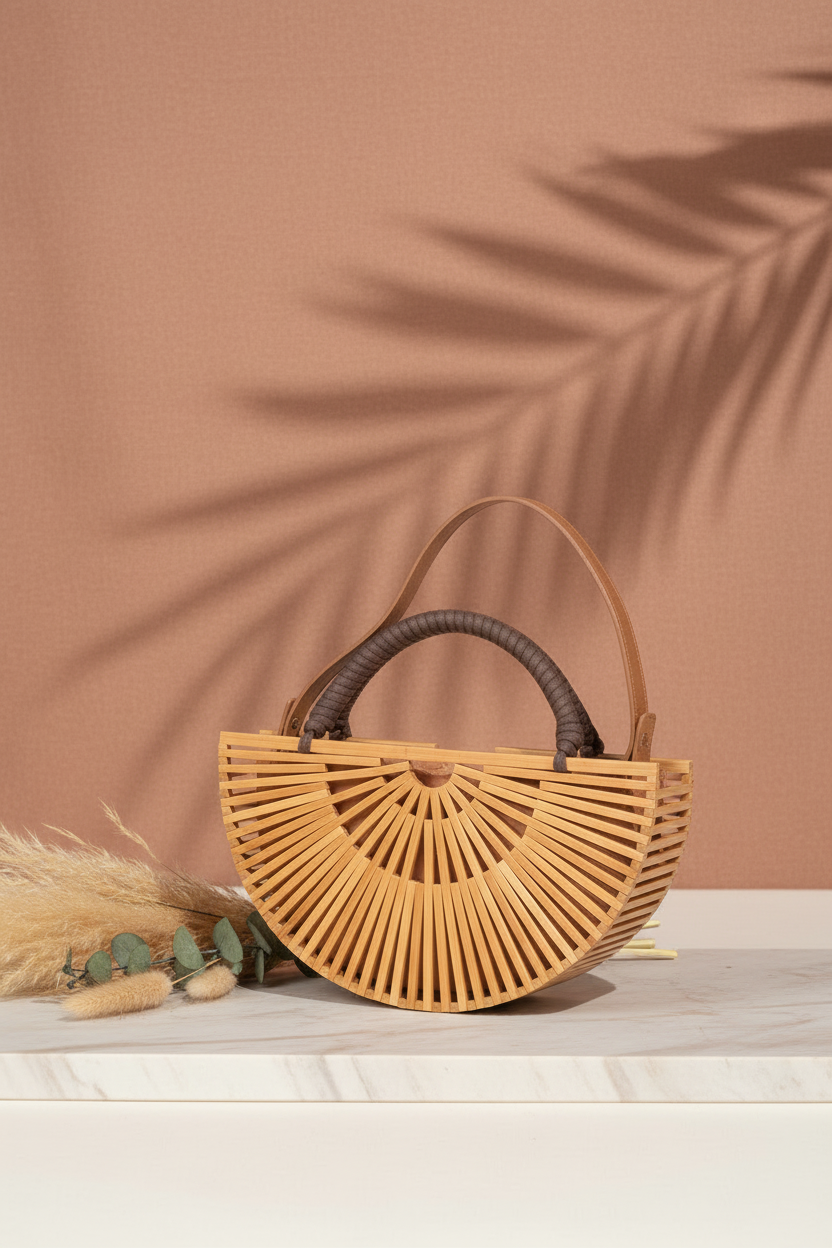 Handmade Bamboo Clutch