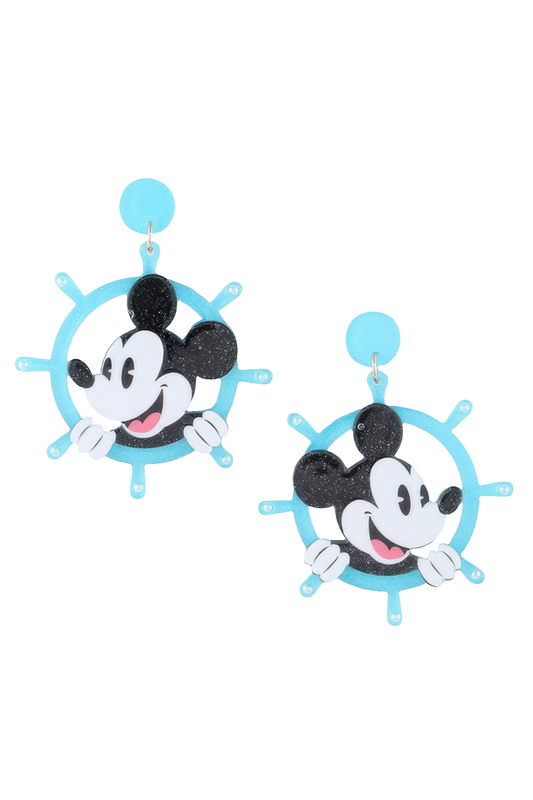 Classic Anchor Mickey Mouse Earrings