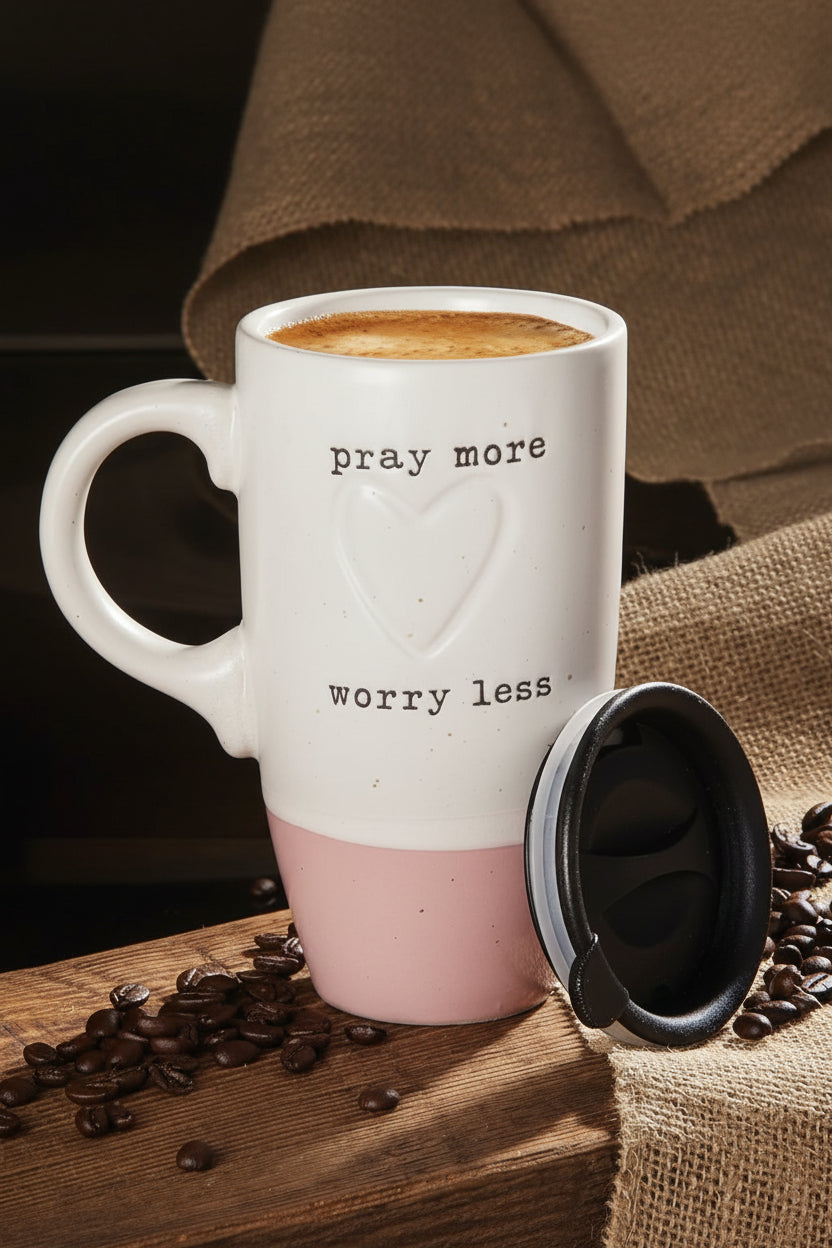 Pray More Wory Less Mug
