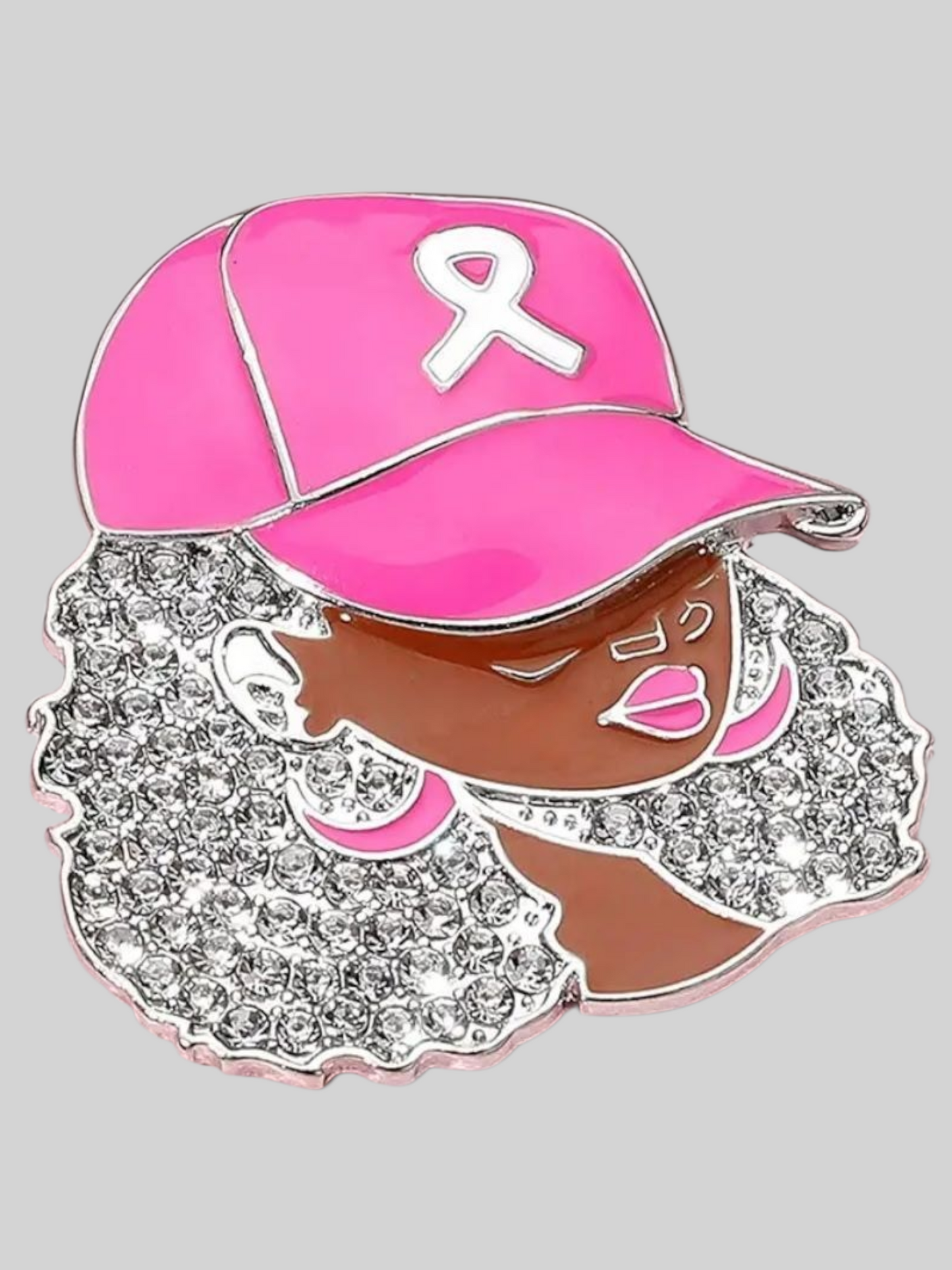 Woman in Awarness Brooch