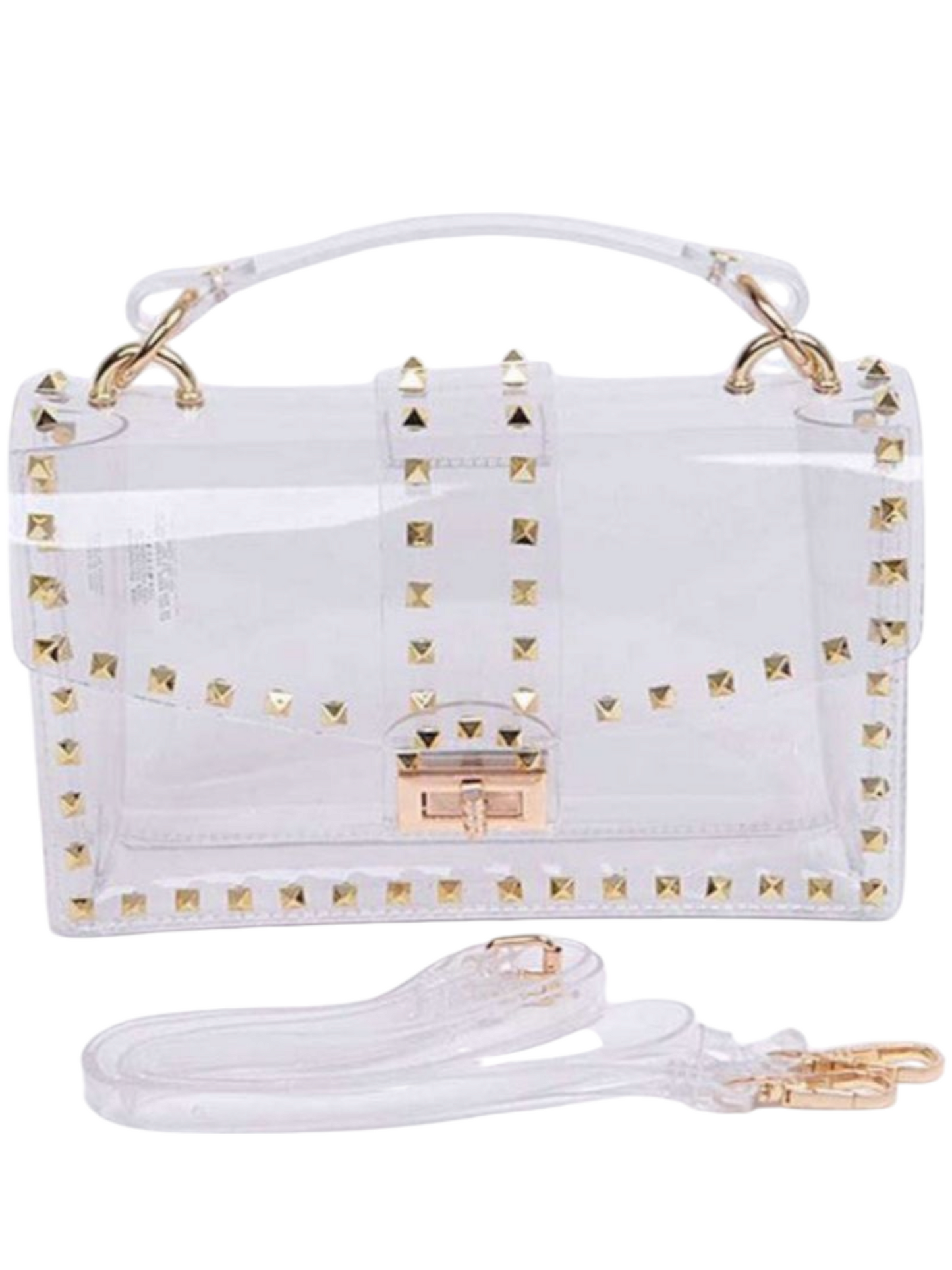 Studded Clear Swing Bag