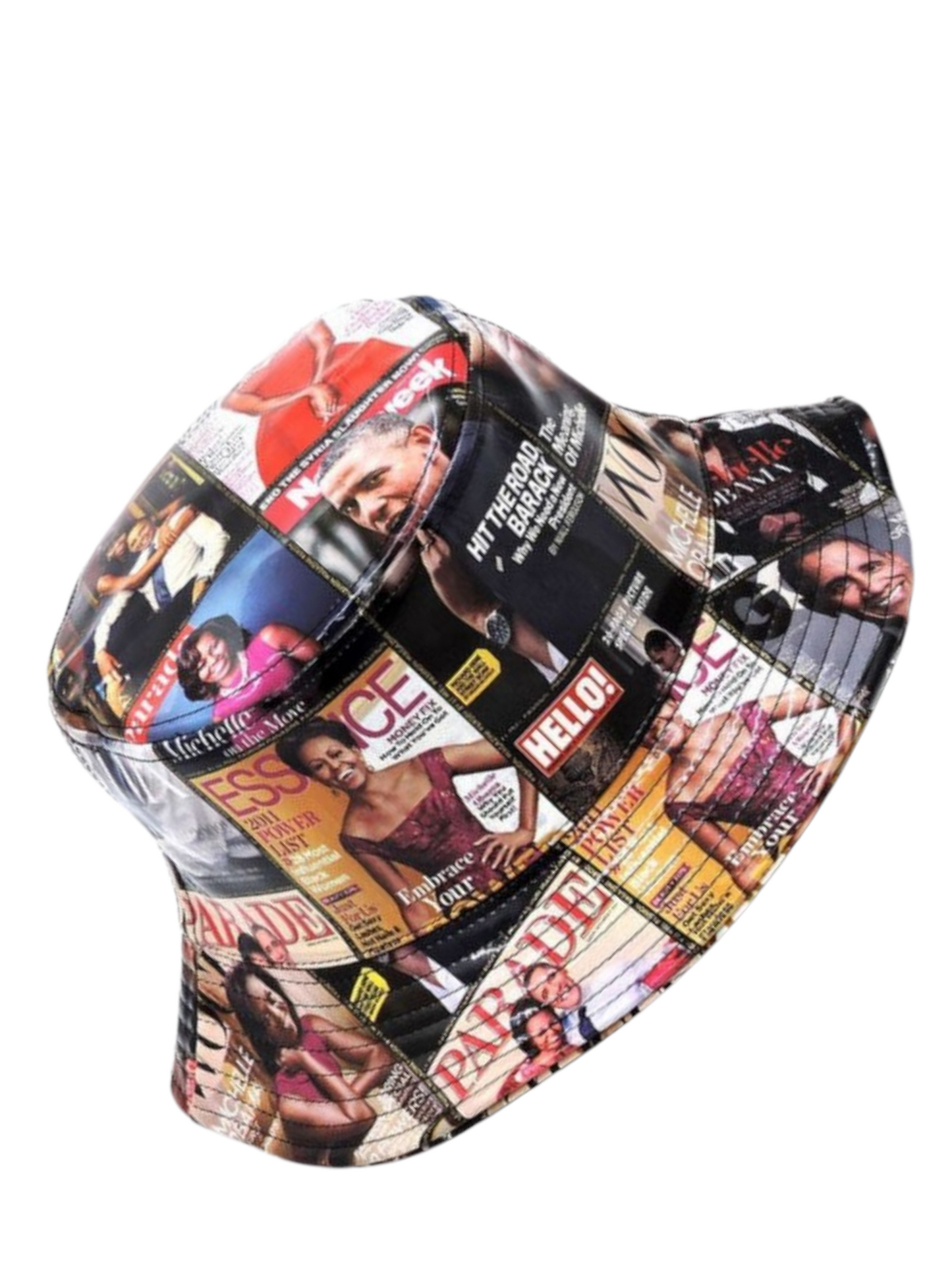 Magazine Cover Collage Hat