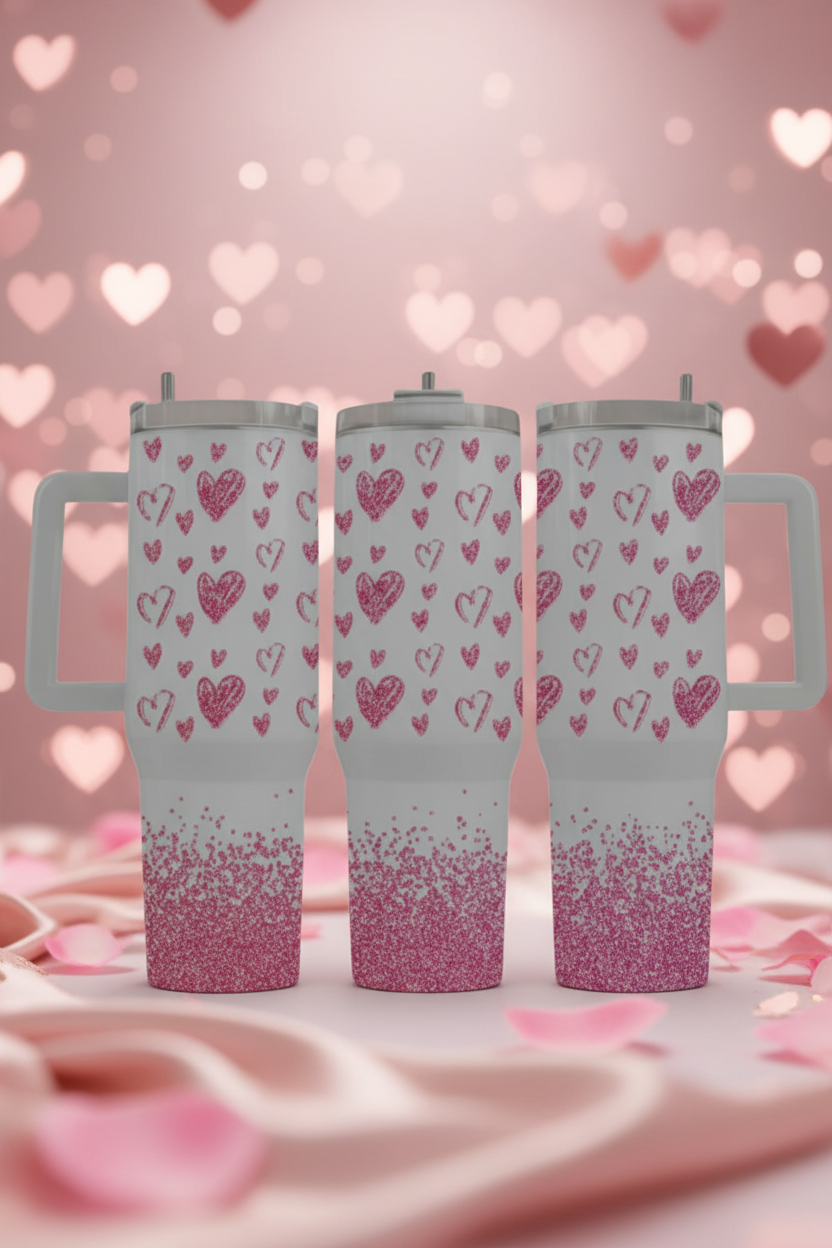 Hearts 40oz Tumbler