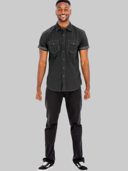 Outline Stitch Short Sleeve Shirt