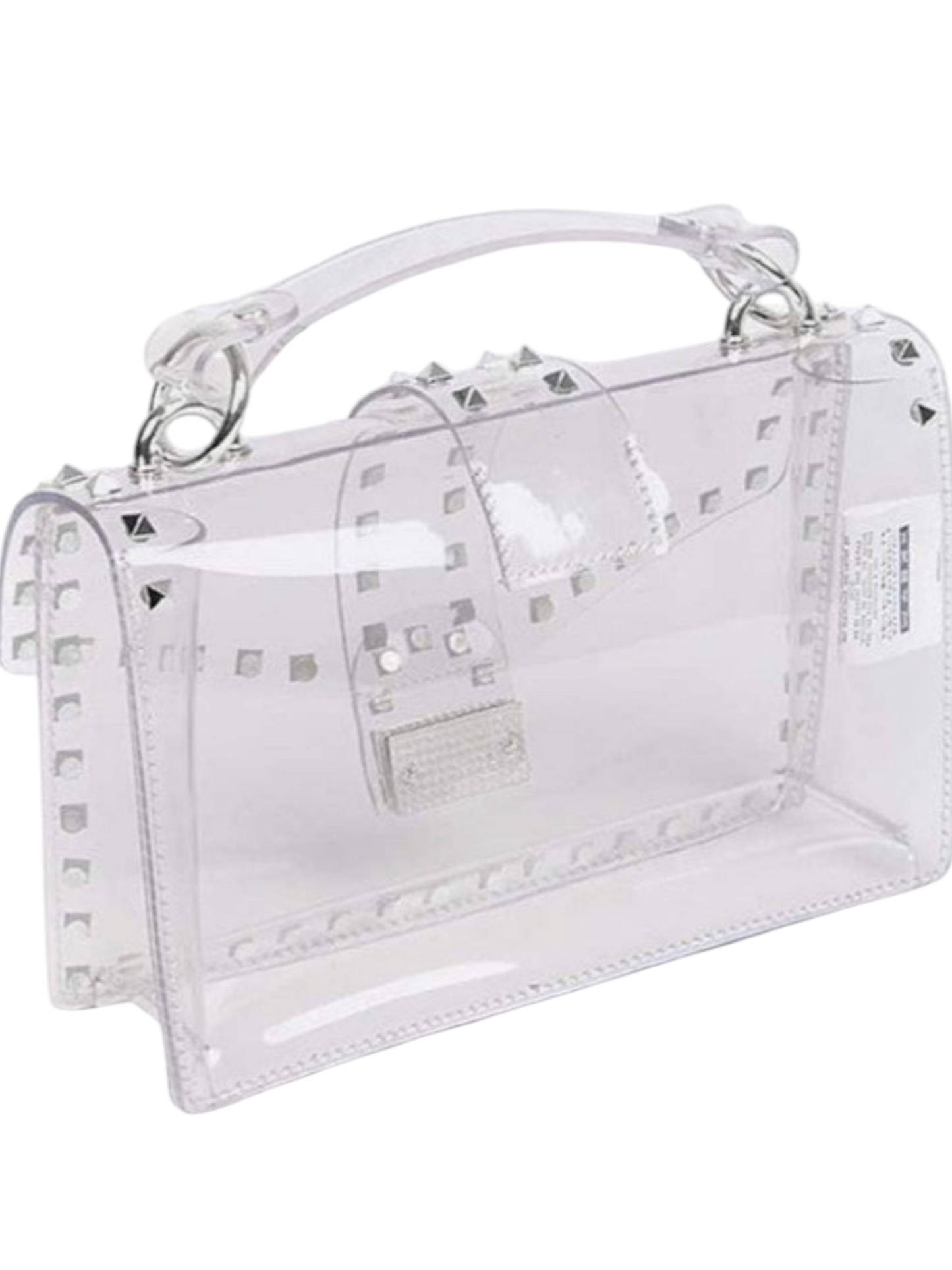 Studded Clear Swing Bag