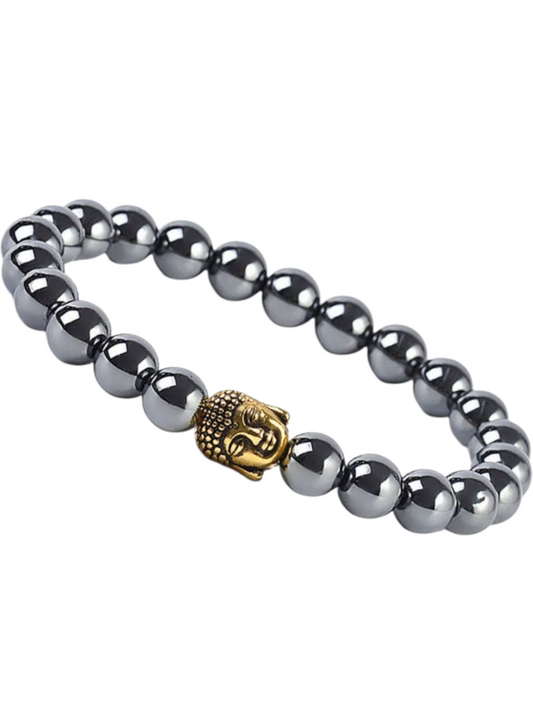 Buddha Bracelet - Hematite