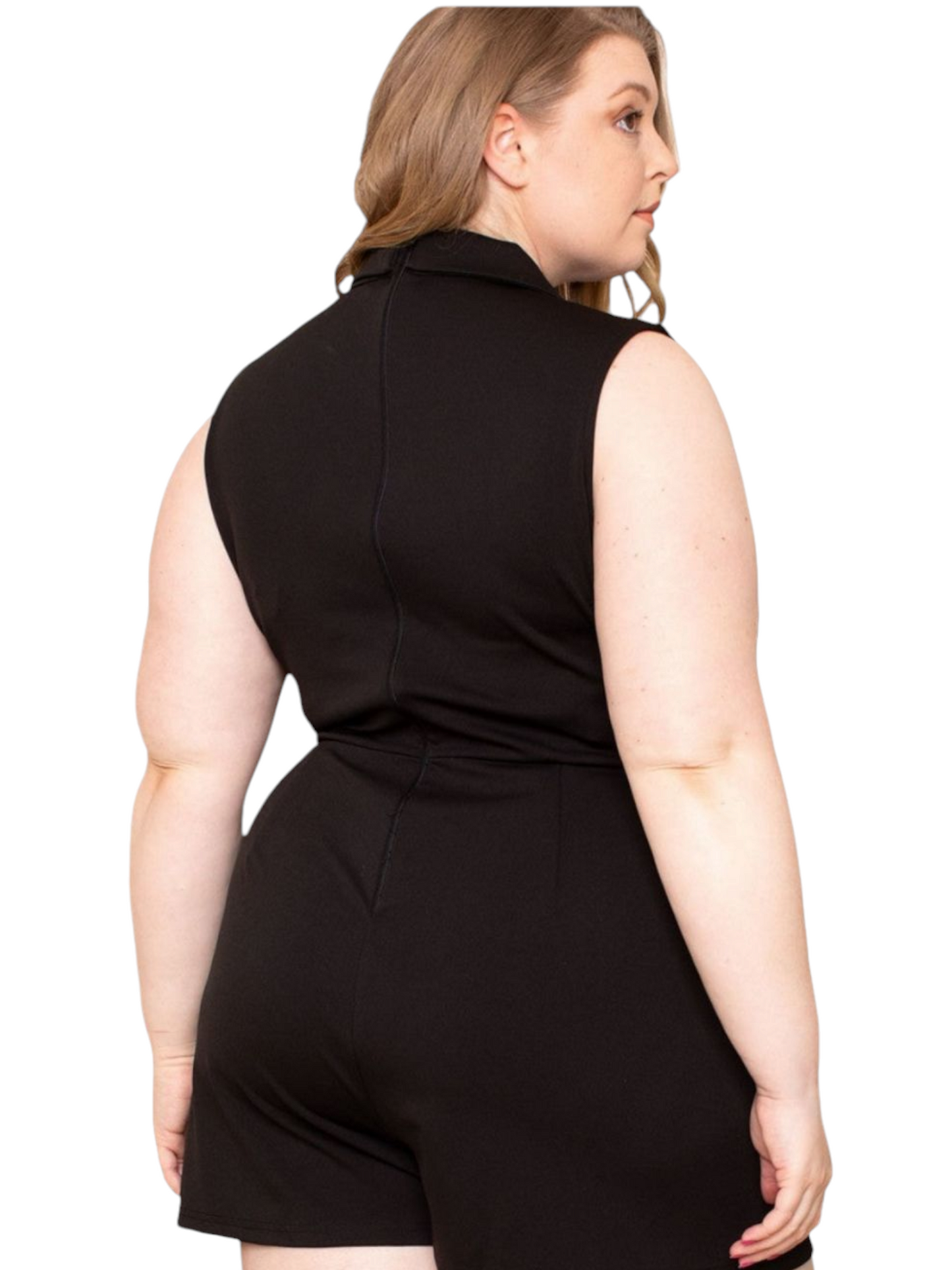 Collared Neck Romper