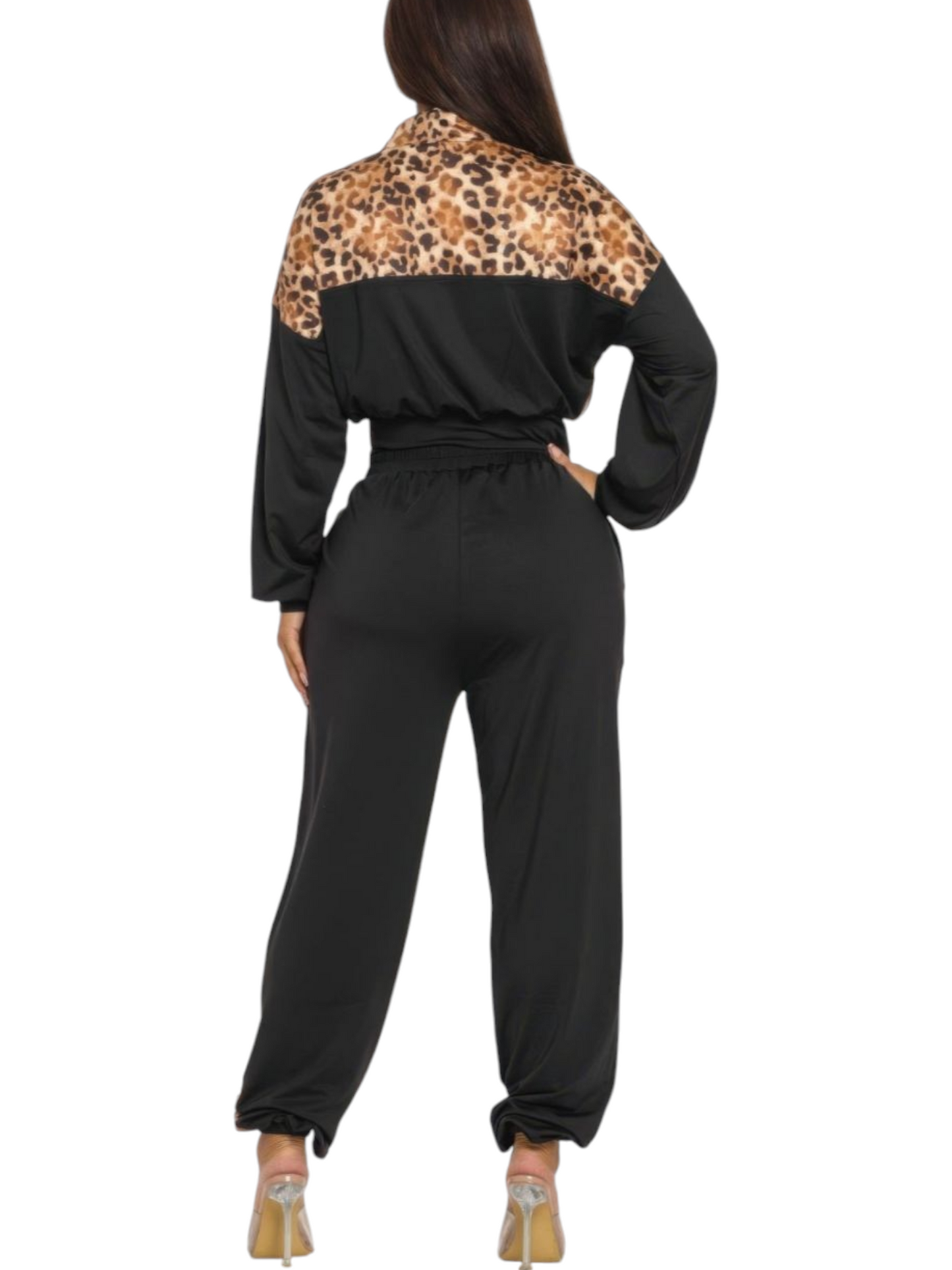 Animal Print Jogger  Set