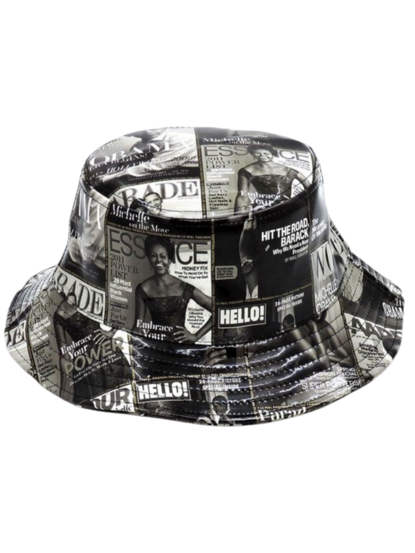 Magazine Cover Collage Hat