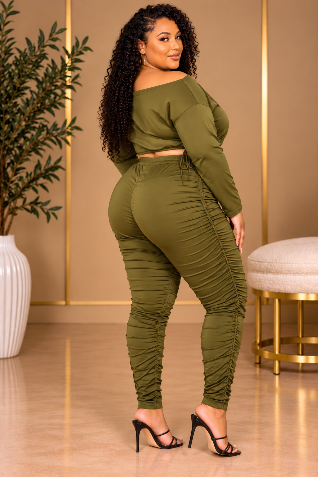 Ruche Leggings Set