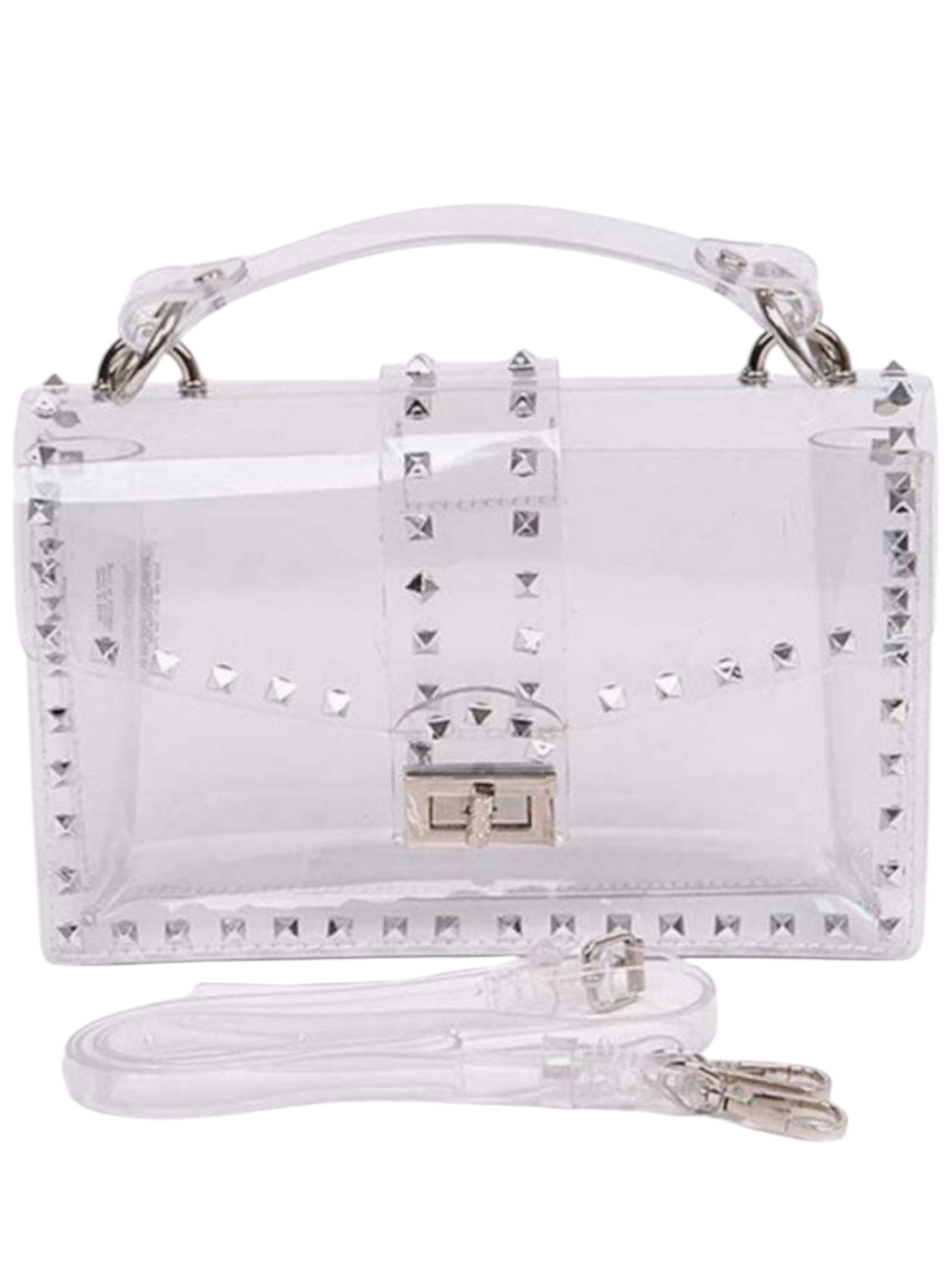 Studded Clear Swing Bag