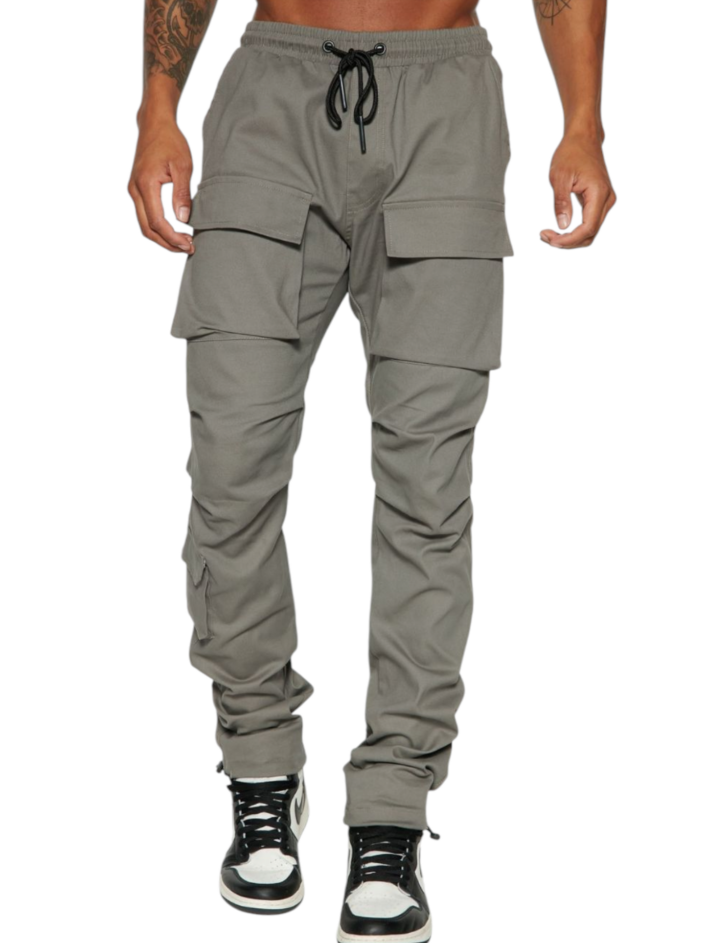 Tha Man Cargo Pants - Charcoal