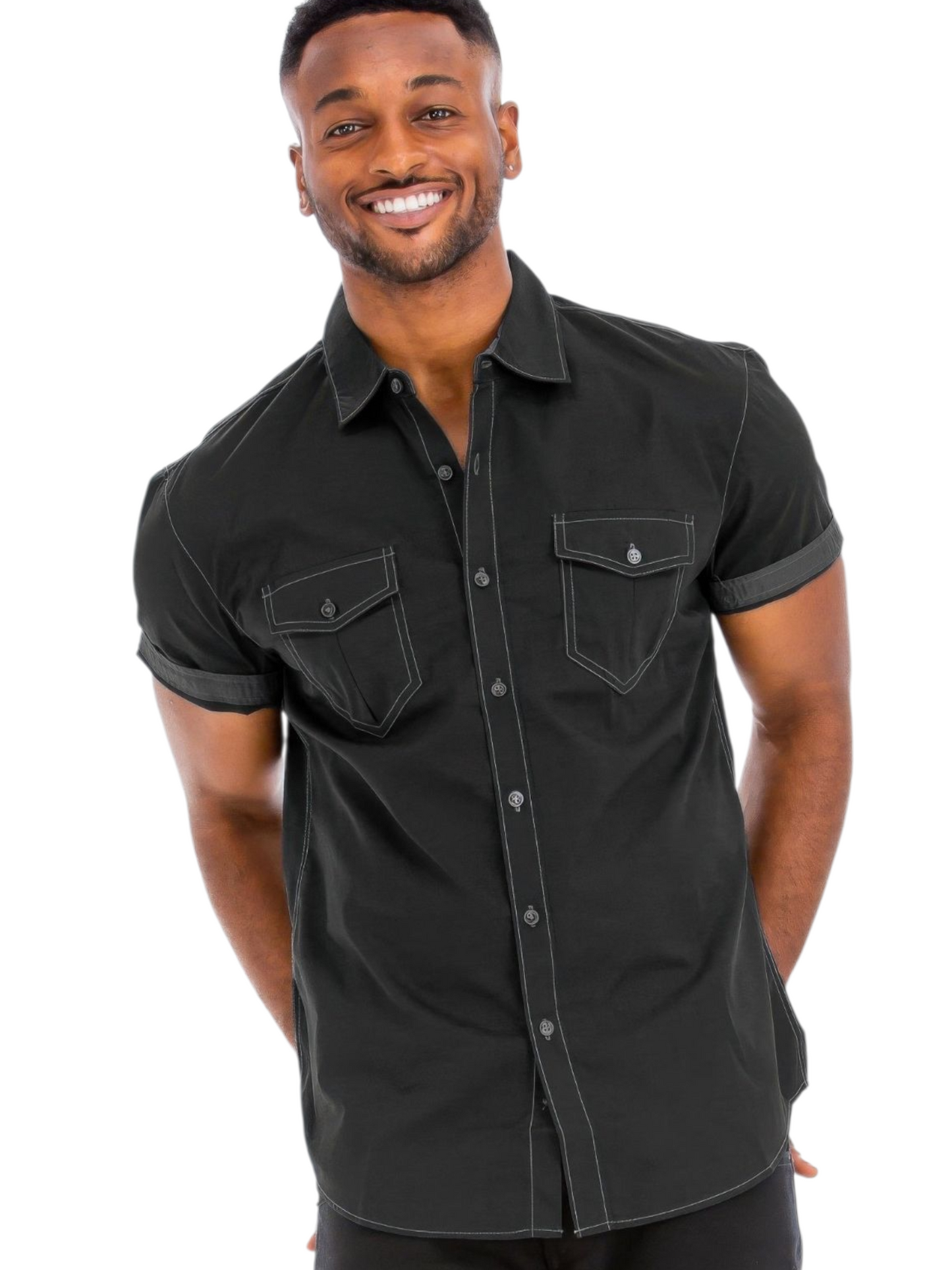 Outline Stitch Short Sleeve Shirt