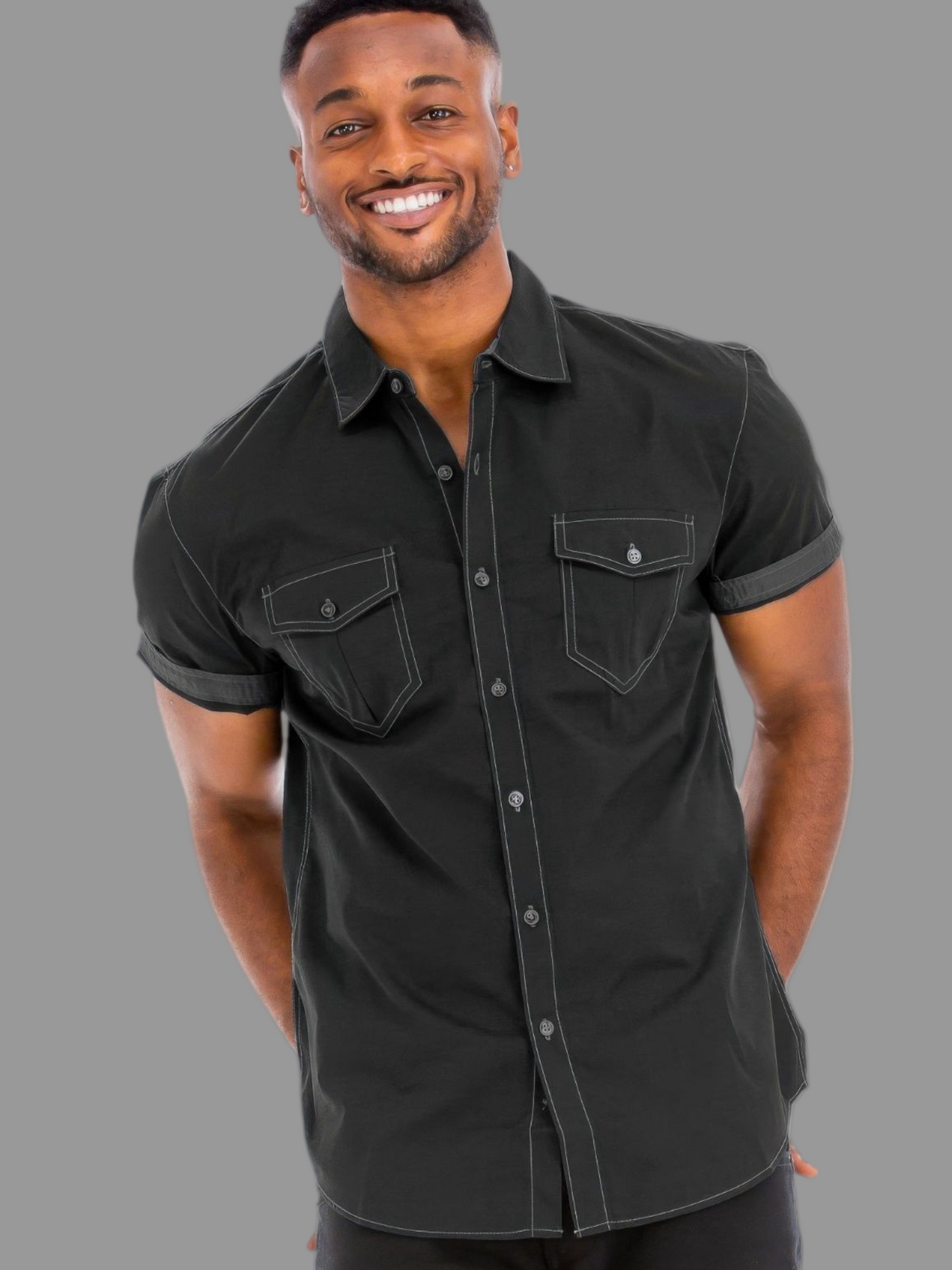 Outline Stitch Short Sleeve Shirt