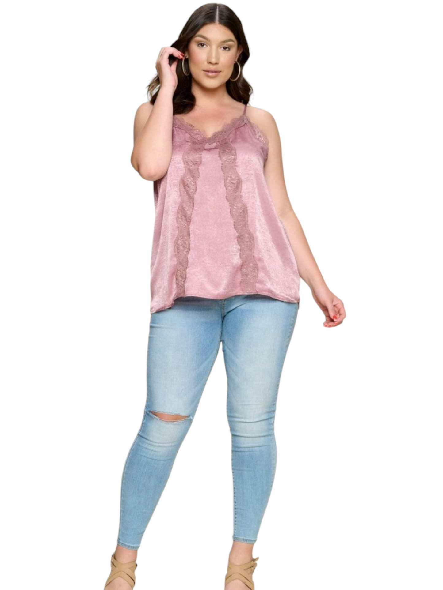 Satin Sleeveless Woven Cami