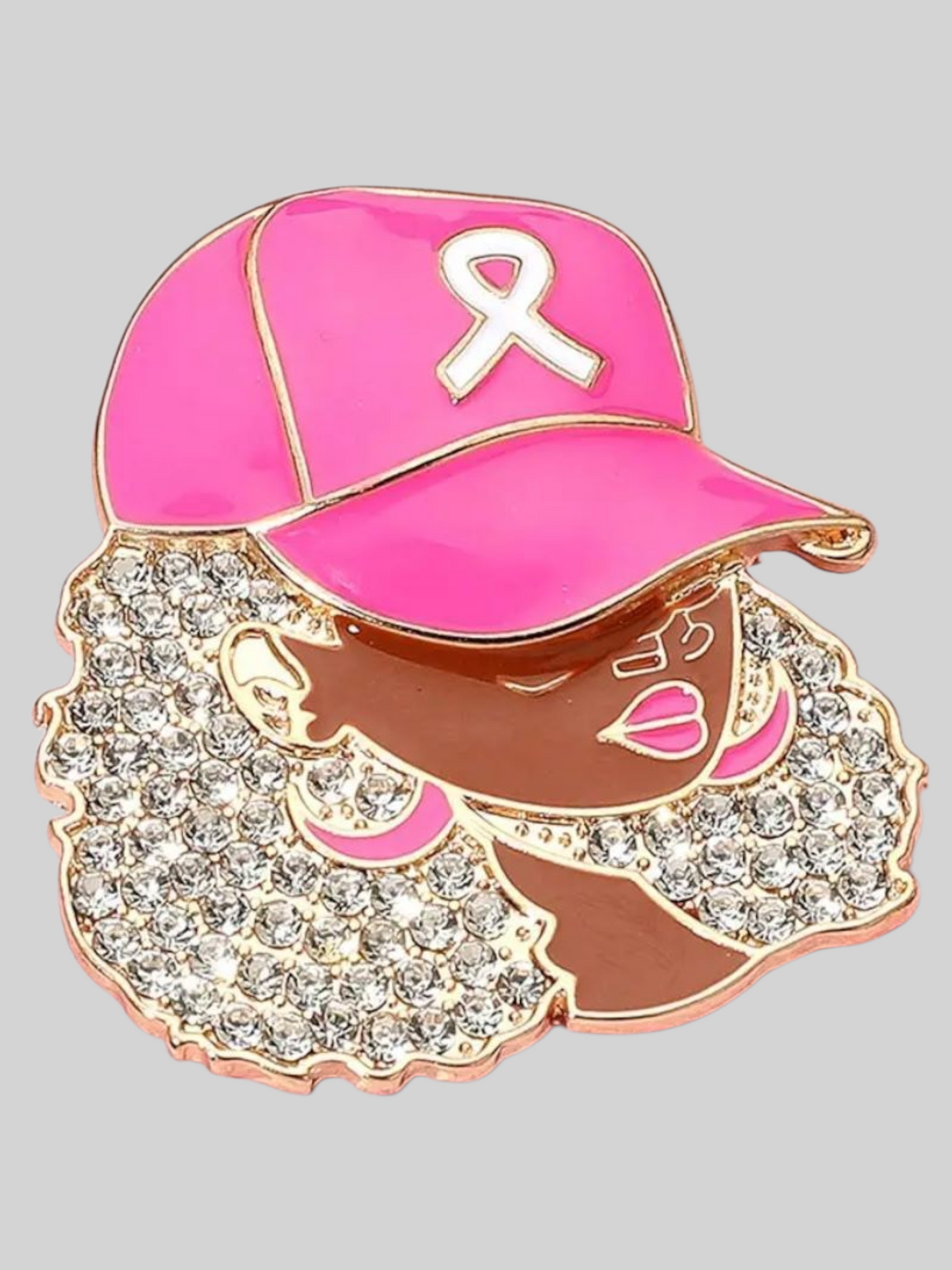 Woman in Awarness Brooch