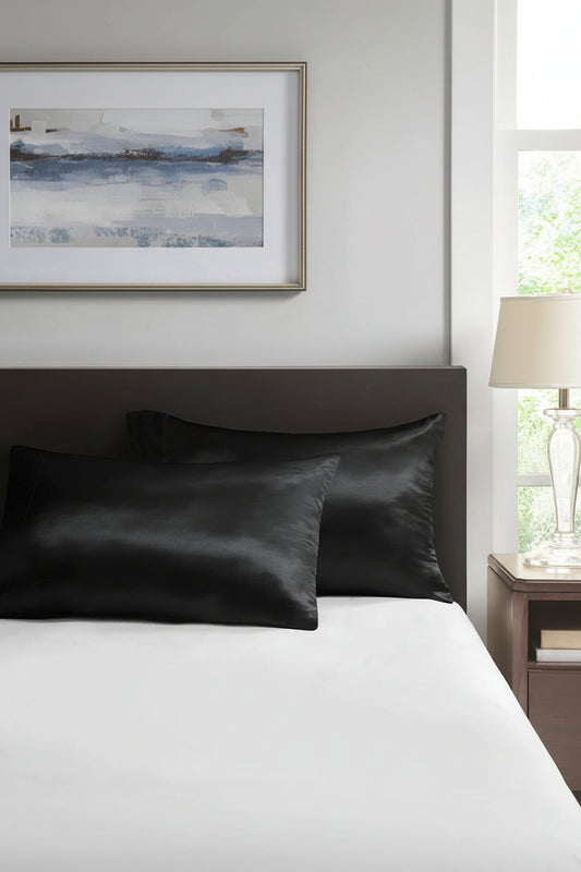 2-Pack Satin Pillowcase, Standard/King Size Pillow Covers