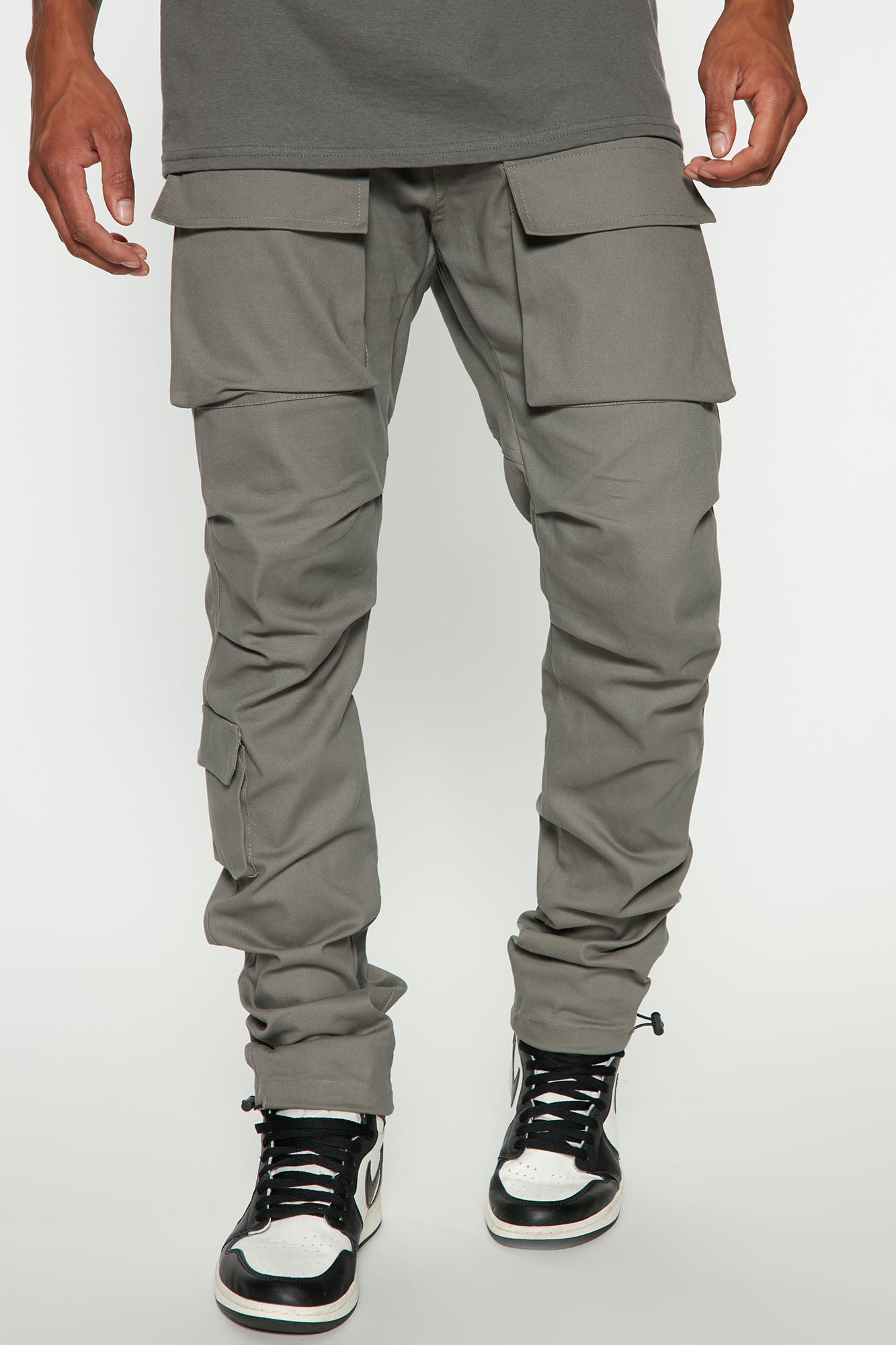 Tha Man Cargo Pants - Charcoal