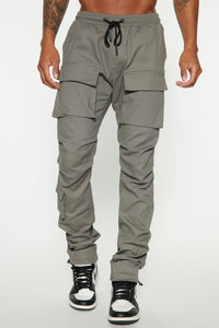 Tha Man Cargo Pants - Charcoal