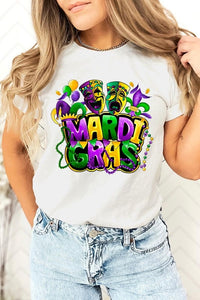 Mardi Gras Graphic Plus Tee