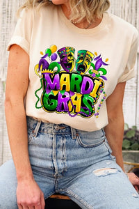 Mardi Gras Graphic Plus Tee