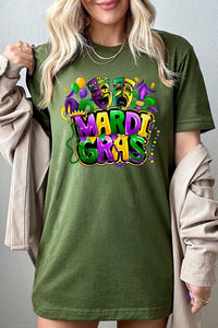 Mardi Gras Graphic Plus Tee