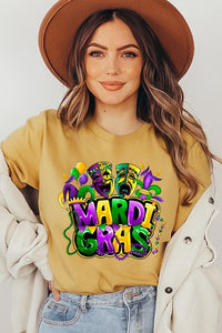 Mardi Gras Graphic Plus Tee