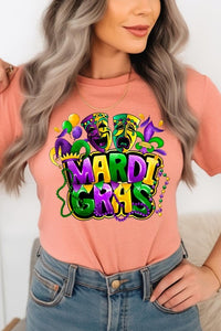 Mardi Gras Graphic Plus Tee