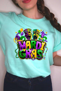 Mardi Gras Graphic Plus Tee