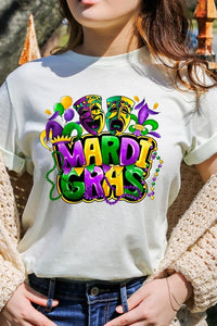 Mardi Gras Graphic Plus Tee