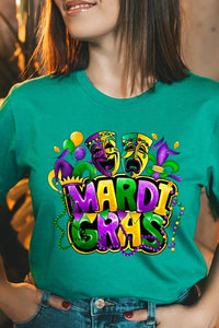 Mardi Gras Graphic Plus Tee