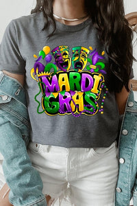 Mardi Gras Graphic Plus Tee