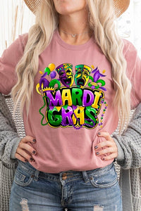 Mardi Gras Graphic Plus Tee