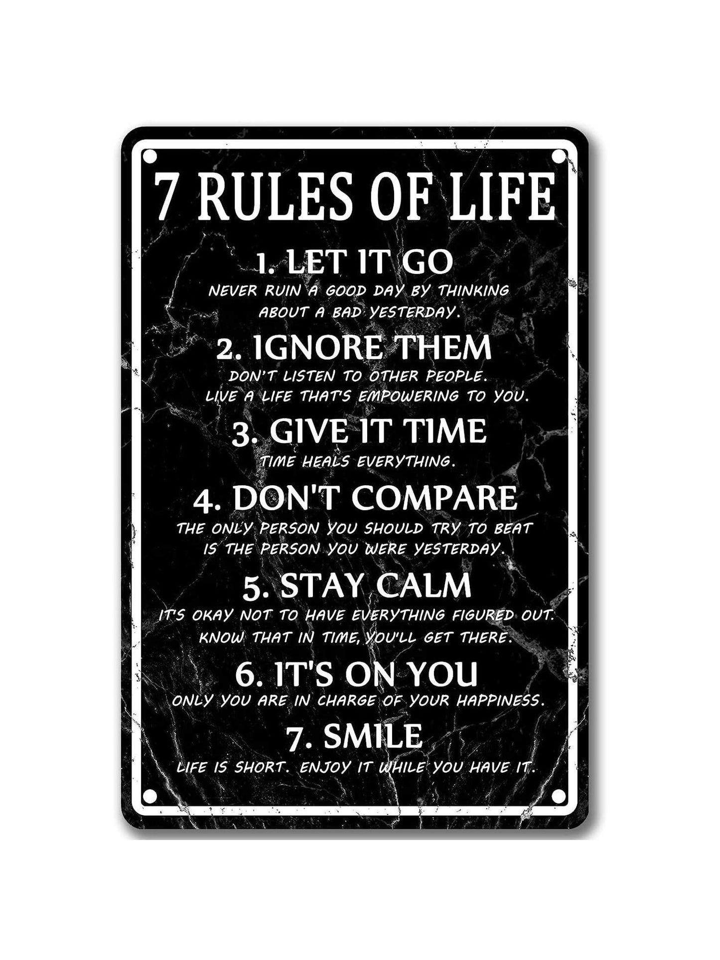 Motivational Quotes Metal Sign
