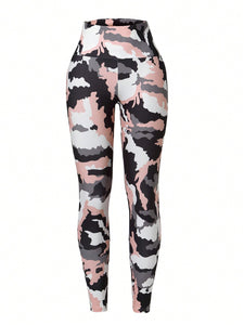 Yoga 3Pcs Camo Print Sports Set