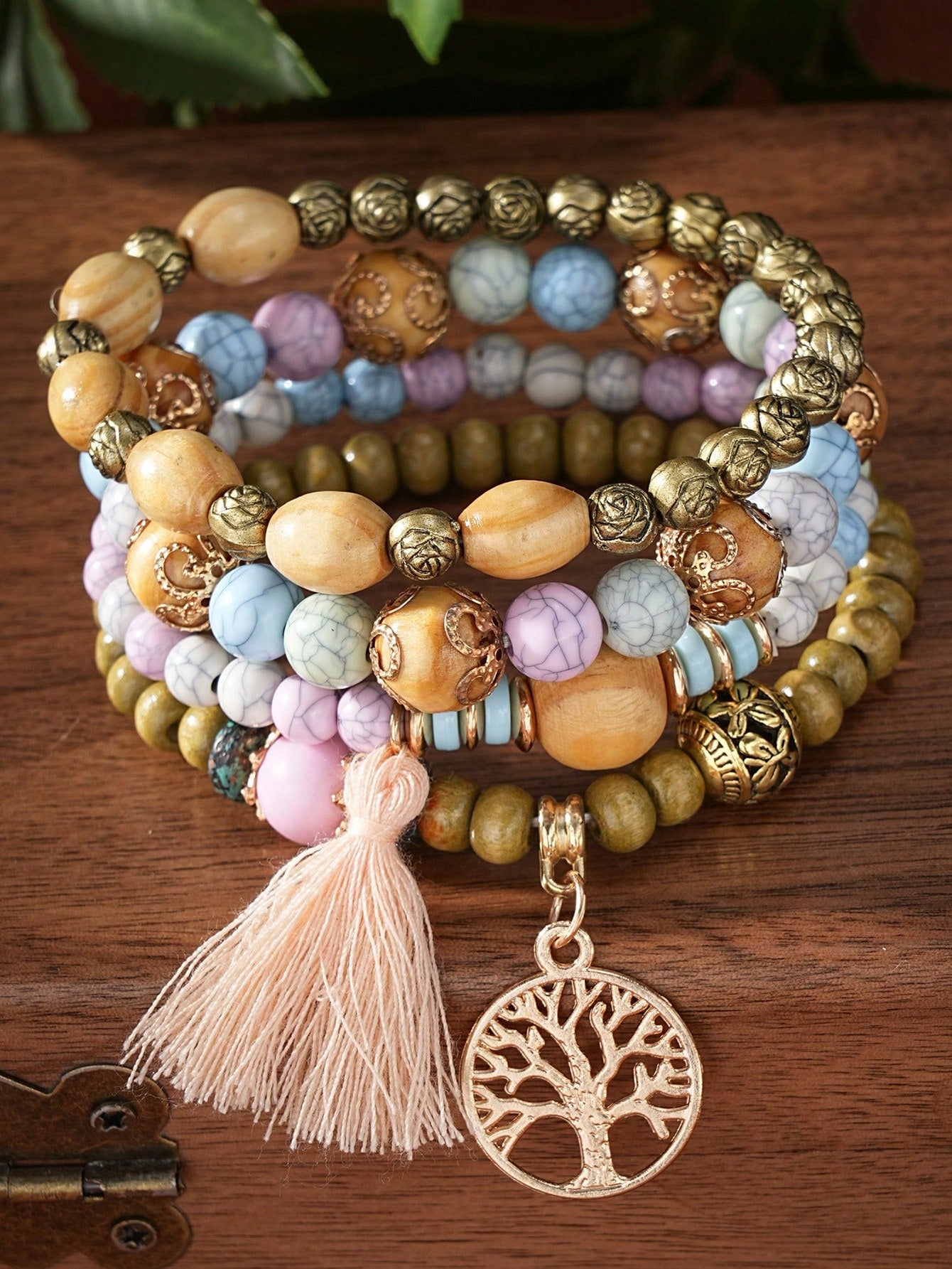 4 Pieces Bohemian Bracelet Set