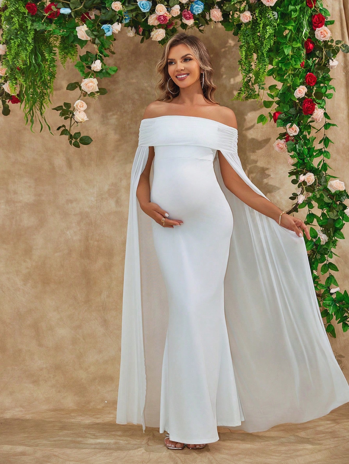 Sexy Maternity Dress & Cape