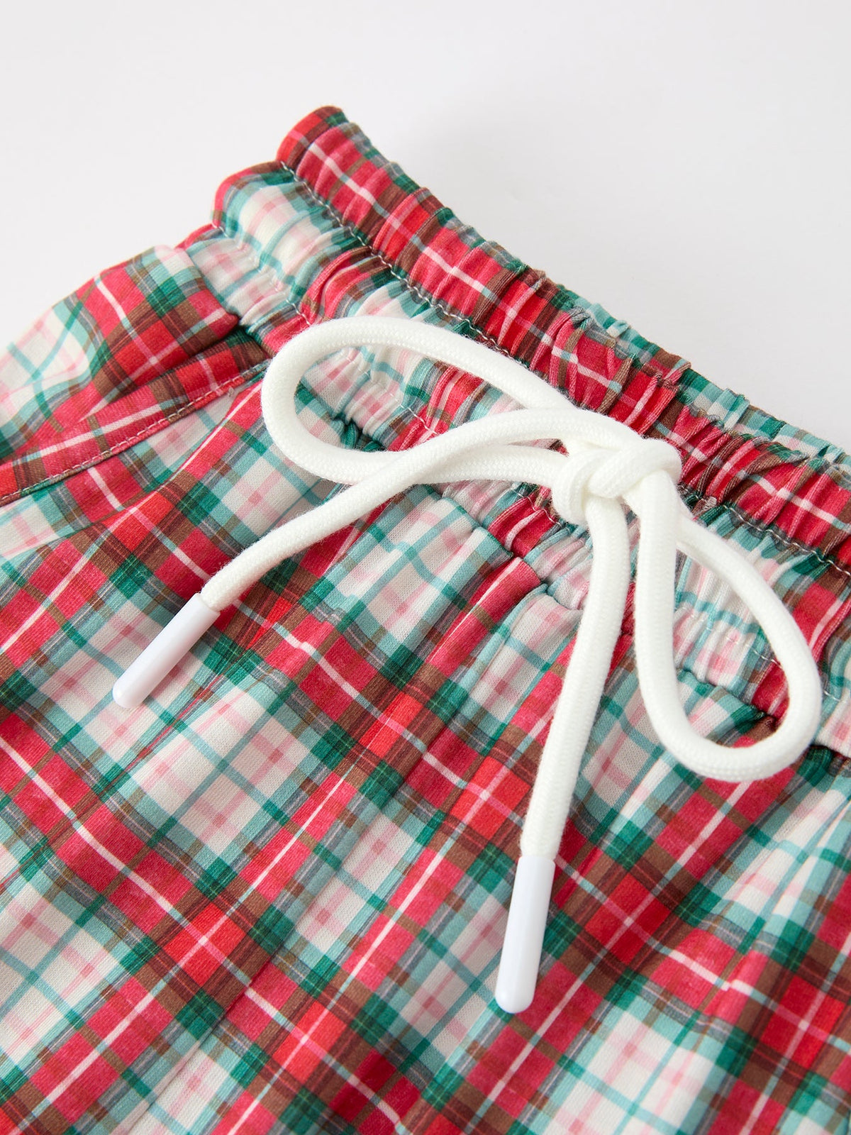 Plaid Boys Set Long Sleeve Top Pants