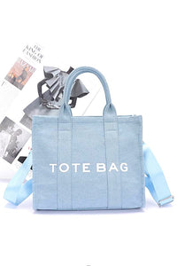 Denim Small Tote Bag