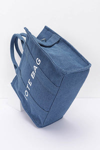 Denim Small Tote Bag