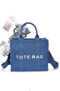 Denim Small Tote Bag