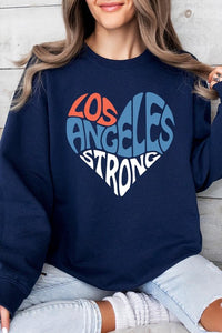 Los Angeles Strong Heart Graphic Sweatshirt