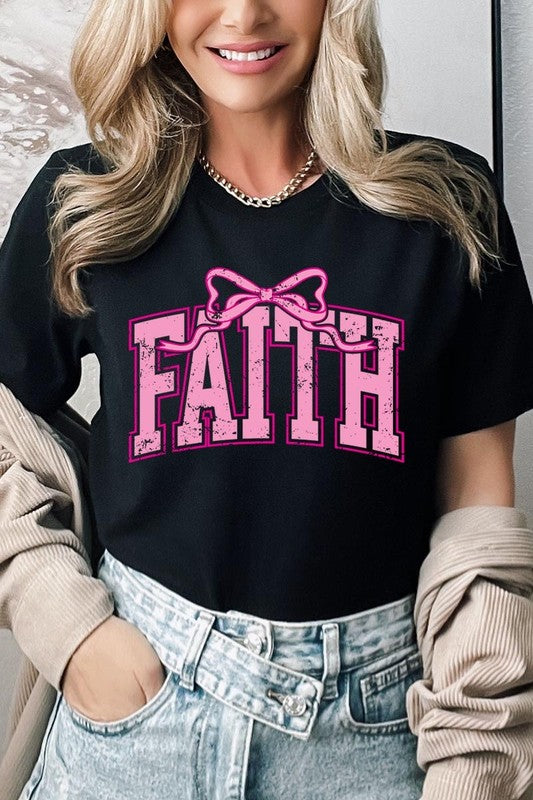 Faith Coquette Bow Graphic Tee