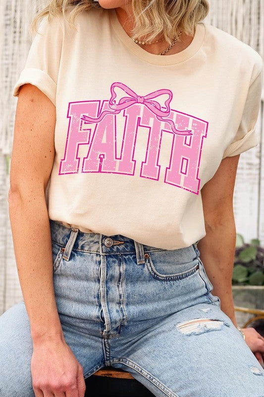 Faith Coquette Bow Graphic Tee