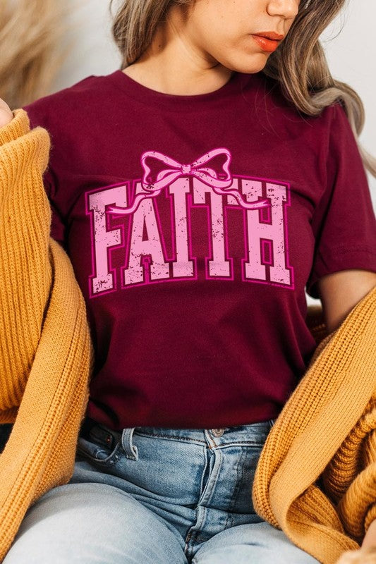 Faith Coquette Bow Graphic Tee