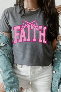 Faith Coquette Bow Graphic Tee