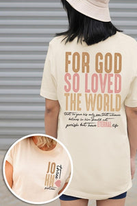 For God So Loved the World Graphic Tee