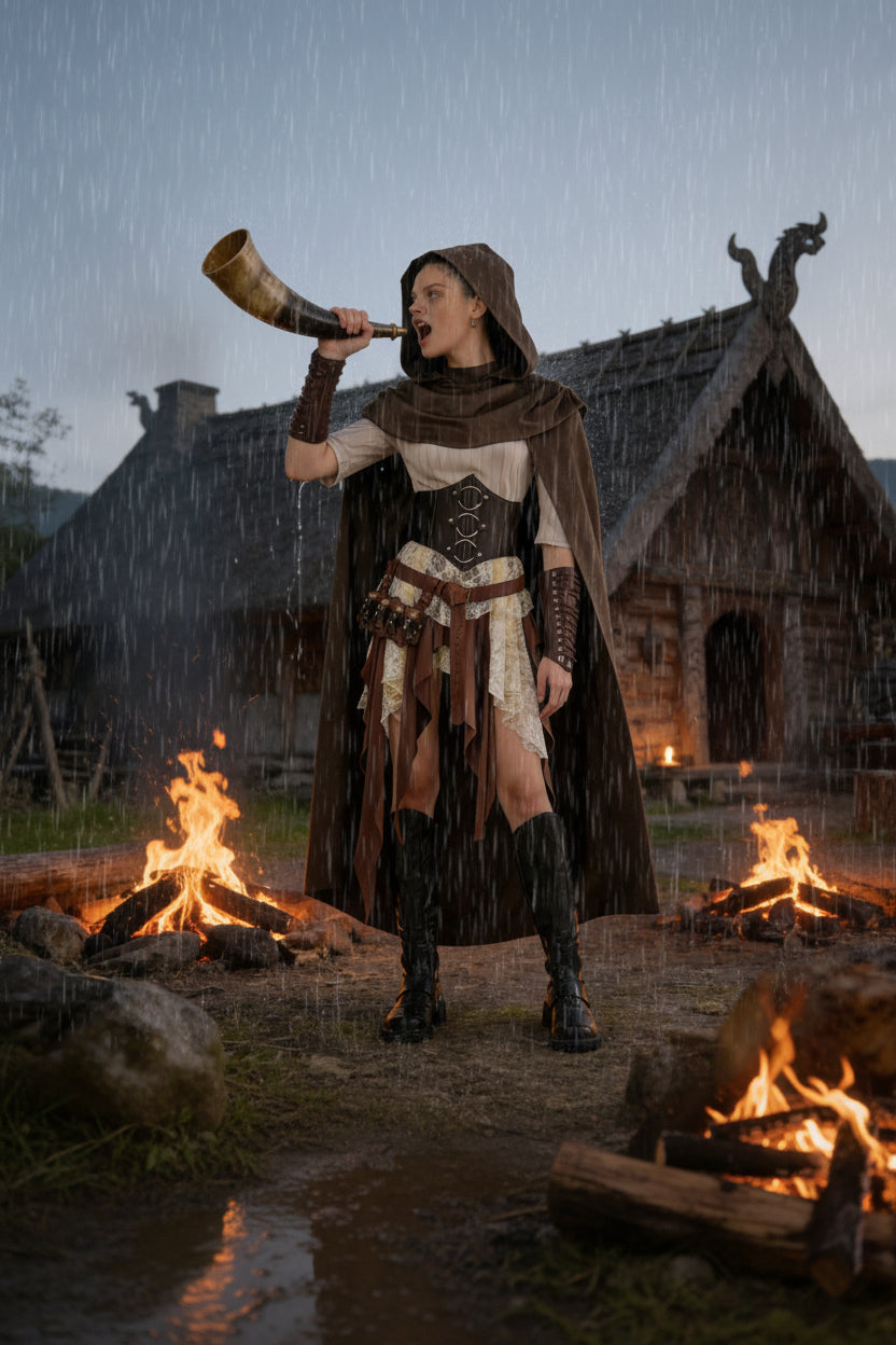 Medieval Retro Warrior Halloween Costume