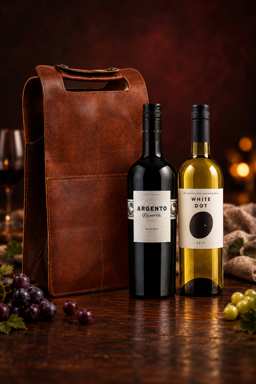 Wine Bottle Leather Cover